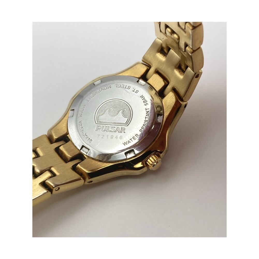 Pulsar Women's Dress Watch 28mm - New Battery - WR 5Bar Wrist 6.75" VX51-X416 - Picture 9 of 11